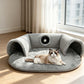 🐱 ¡OFERTA LIMITADA 50% OFF! ✨ Cama Túnel 2 en 1 para Gatos – Felpa, Plegable y Colapsible 🎾