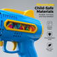 Pistola de Burbujas con Luz LED para Niños, Máquina de Múltiples Agujeros