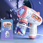 Pistola de Burbujas con Luz LED para Niños, Máquina de Múltiples Agujeros