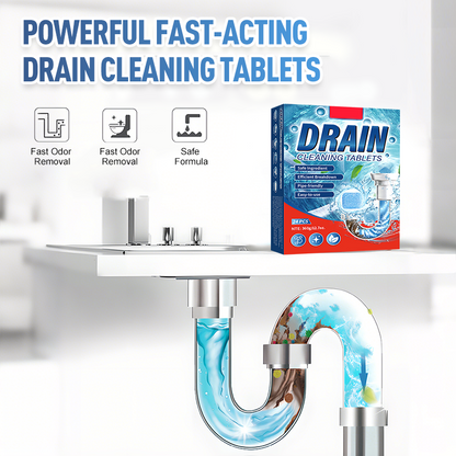 Powerful Fast-Acting Drain Cleaning Tablets