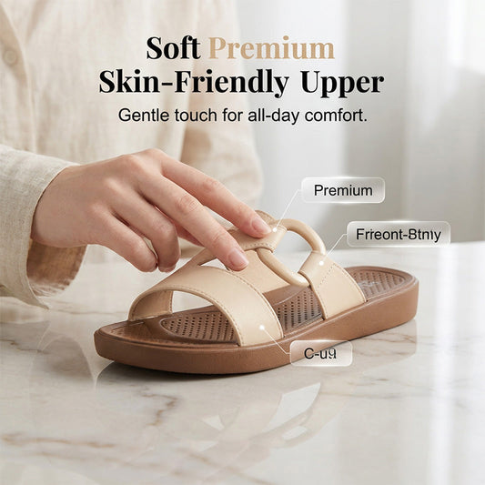 Sandalias de Plataforma Tipo Slide Antideslizantes y Cómodas para Mujer