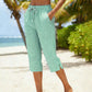 ⏰ 50% DESCUENTO | Pantalones capri de cuadros para mujer. Verano, comodidad y estilo. ¡Precio de rebaja!