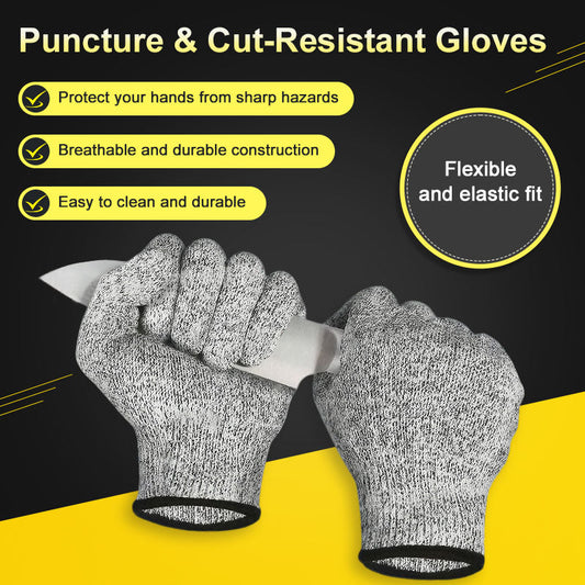 ⏰ 50% DESCUENTO – CUANTO MÁS COMPRAS, MÁS AHORRAS Guantes resistentes a cortes y perforaciones. Máxima seguridad sin perder movilidad. 🔧